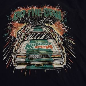 Black Mountain Dew "Do The Dew" Black Graphic Tee with Car Size Small Gamer